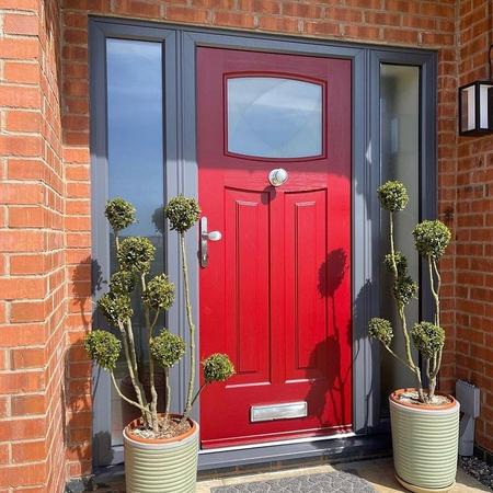 Red Composite Door